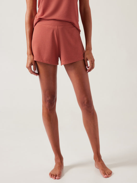 Wind Down Sleep Short - Muted Red