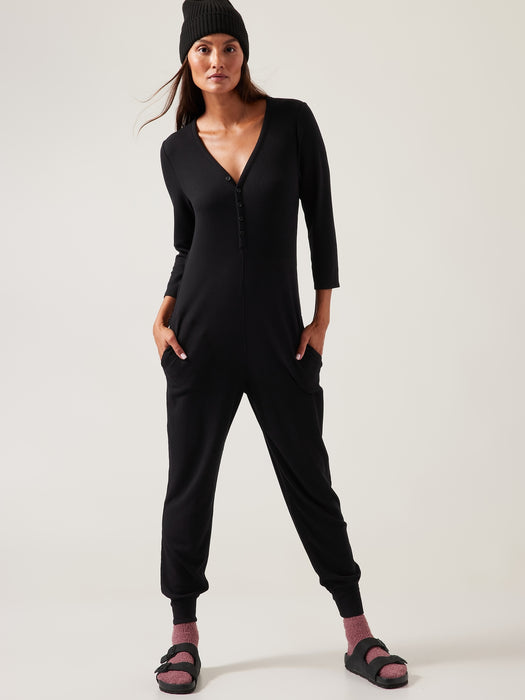 Wind Down Sleep Romper - Black