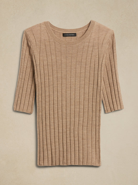Carino Merino Short-Sleeve Sweater