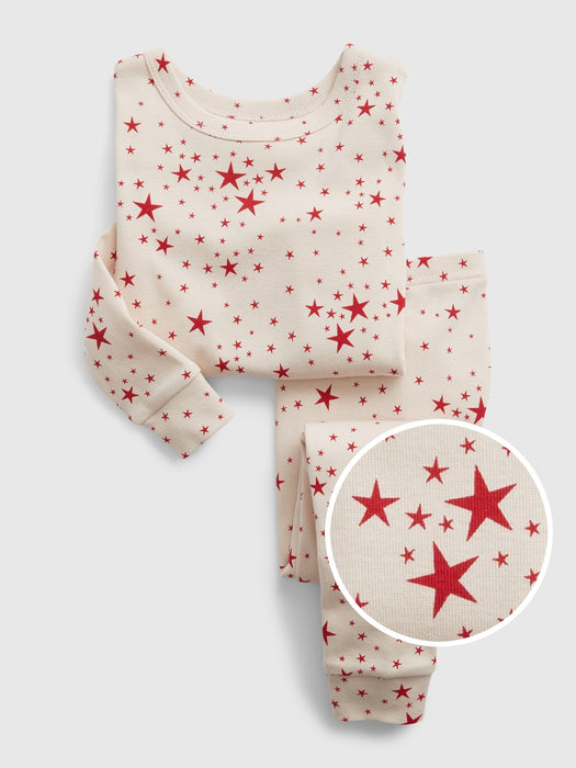 babyGap 100% Organic Cotton Star PJ Set - birch beige