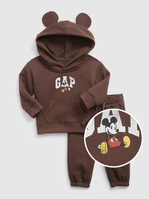 Gap &#215 Disney Baby Mickey Mouse Sweat Set - brown noir