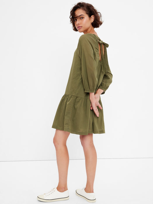 Tie-Back Cutout Mini Dress