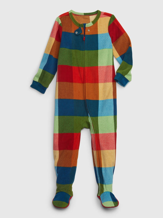 babyGap Organic Cotton Happy Plaid PJ One-Piece - happy plaid
