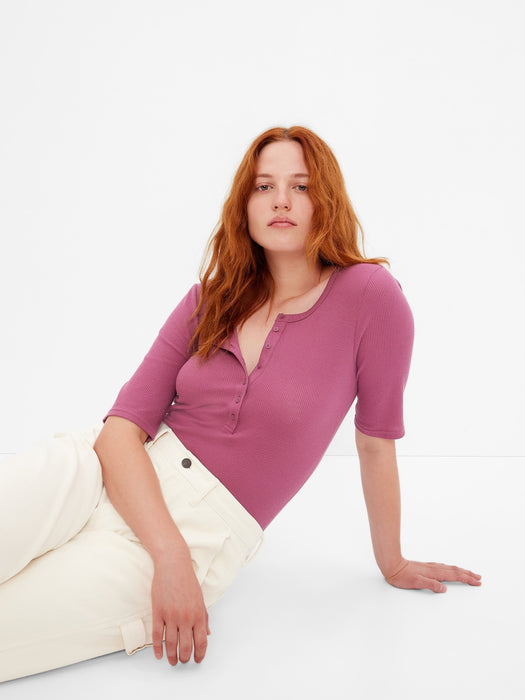 Waffle Henley Bodysuit