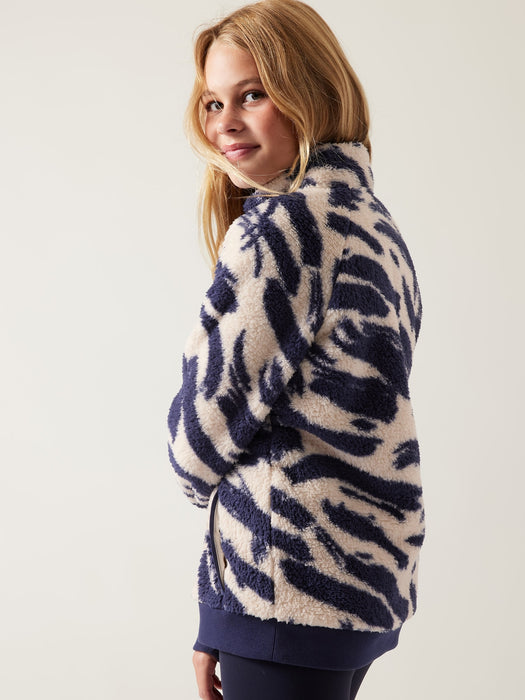 So Snug Sherpa Half Zip - Dynamo Abstract/Goodnight Nora/Chantilly Cream