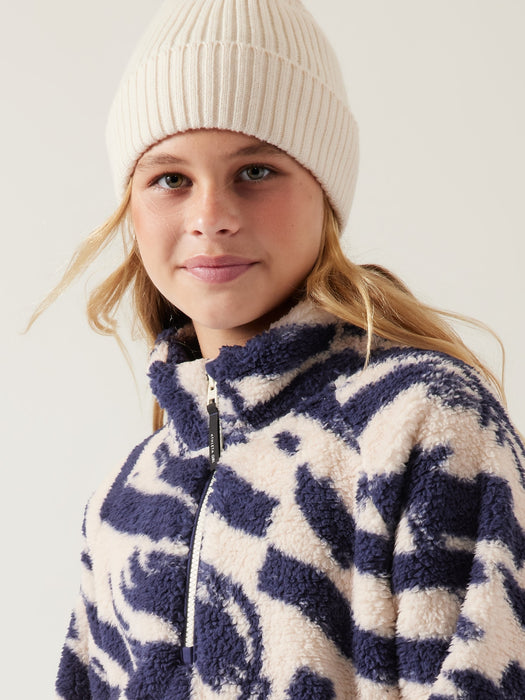 So Snug Sherpa Half Zip - Dynamo Abstract/Goodnight Nora/Chantilly Cream