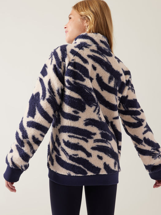 So Snug Sherpa Half Zip - Dynamo Abstract/Goodnight Nora/Chantilly Cream