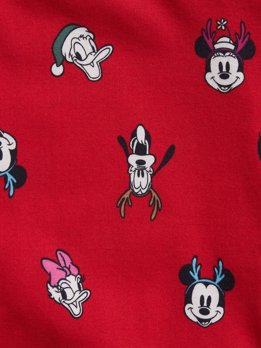 GapKids &#124 Disney 100% Organic Cotton Festive Mickey Mouse PJ Set - modern red