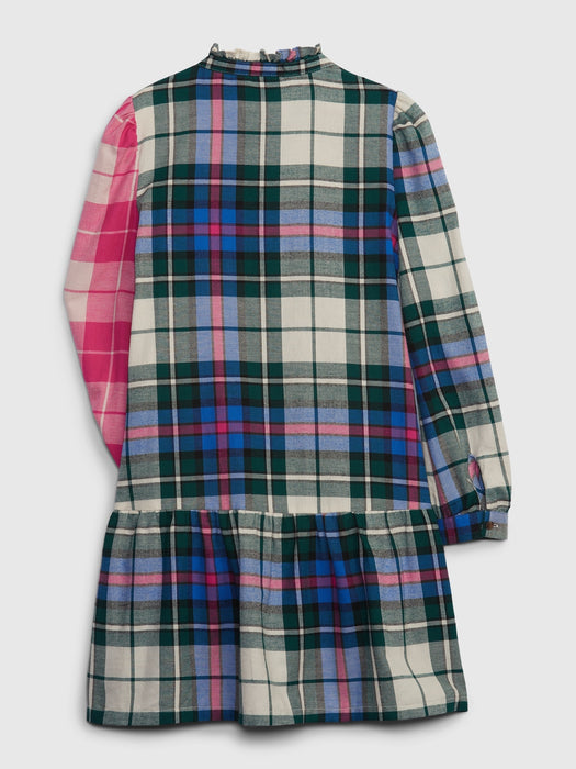 Kids Mixed Plaid Dress