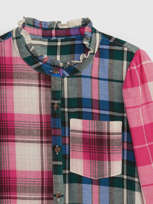 Kids Mixed Plaid Dress