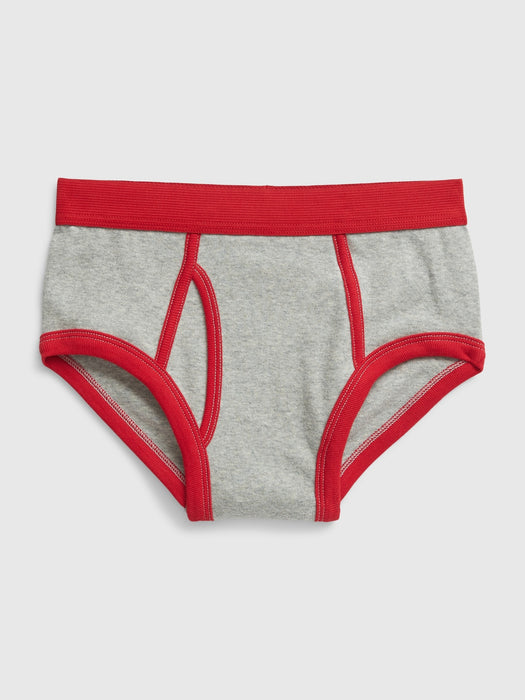 Kids 100% Organic Cotton Holiday Briefs (4-Pack)
