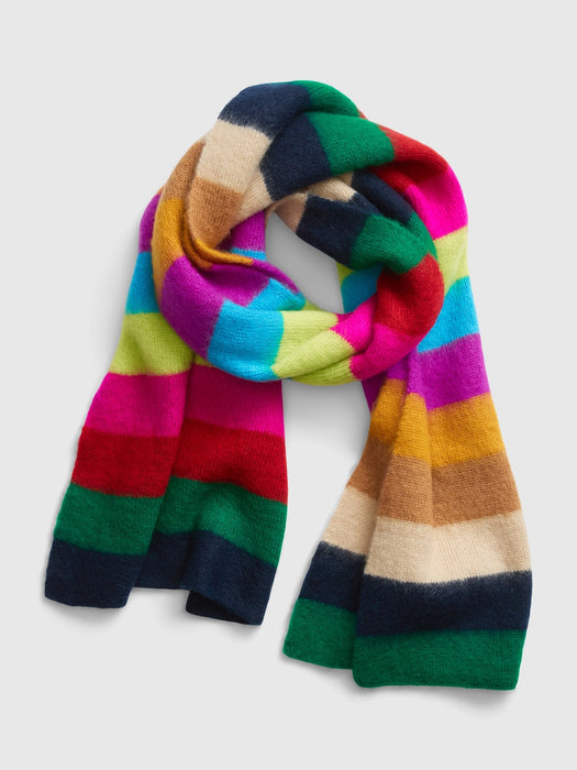 Happy Stripe Scarf - multi color Happy Stripe
