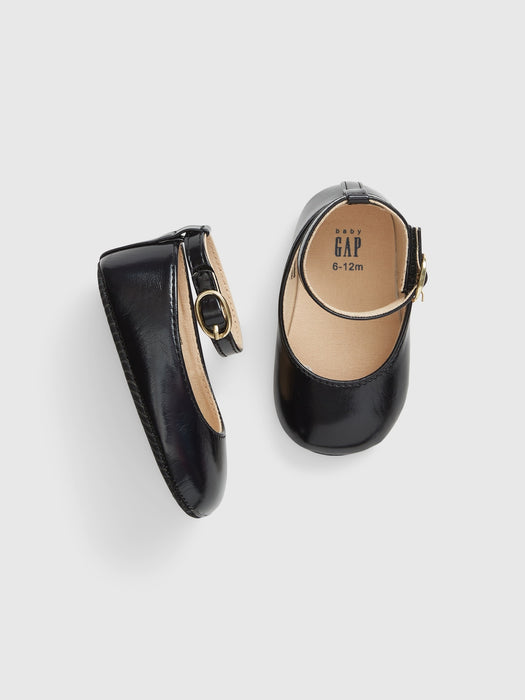 Baby Ballet Slippers - true black