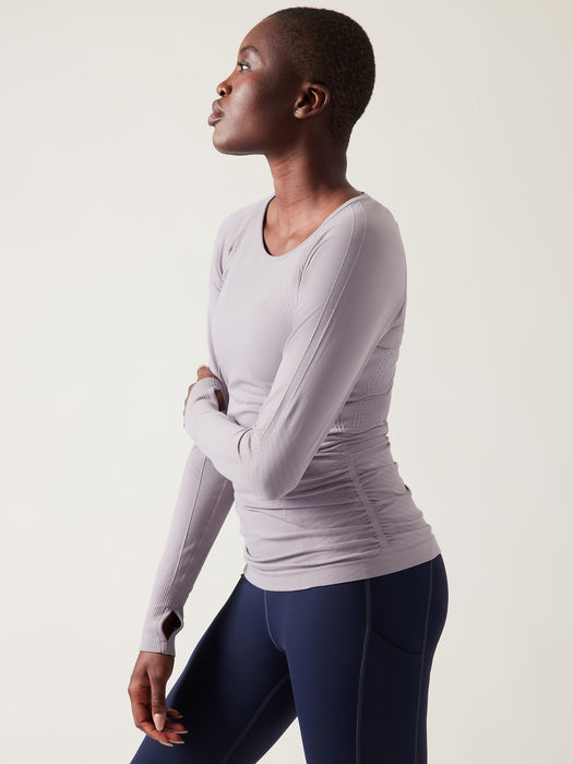 Speedlight Seamless Top - Tinsel Purple