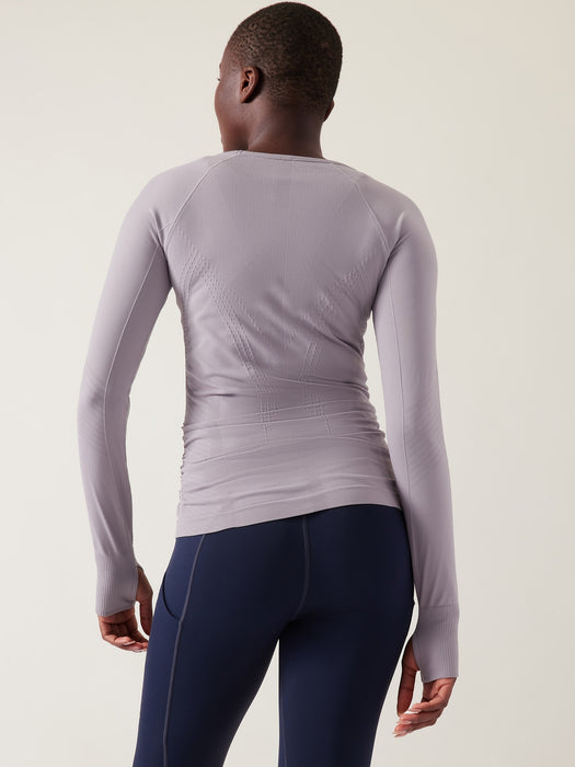 Speedlight Seamless Top - Tinsel Purple