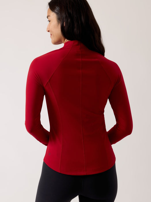 Salutation Half Zip - Candy Red