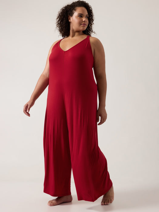 Nighttime Bliss Sleep V Neck Romper