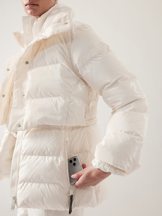 Legend Downtown Metallic Jacket - Magnolia White