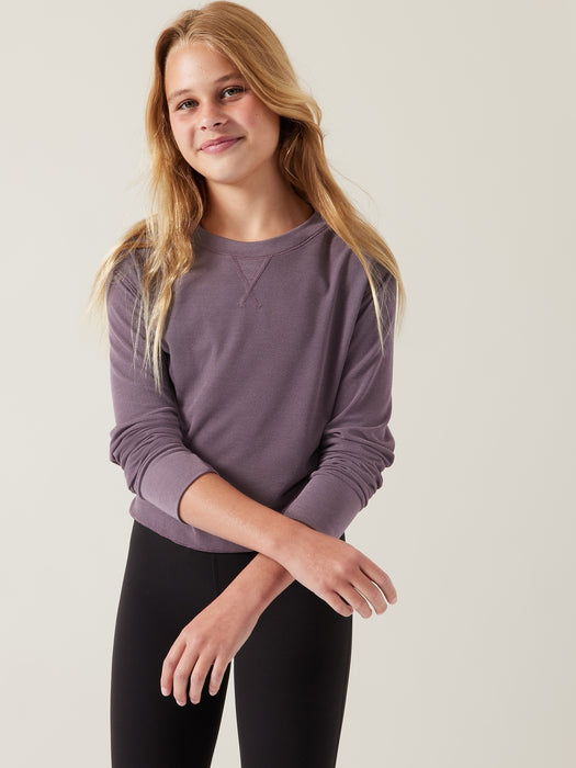 Wander Waffle Top - Dusk Violet