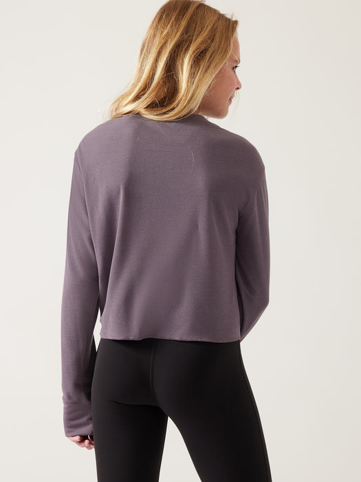 Wander Waffle Top - Dusk Violet