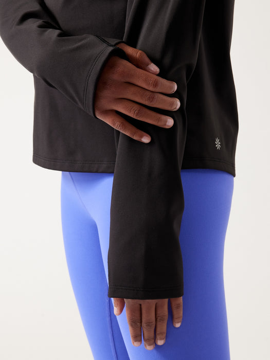 Athleta Girl Icebreaker Half Zip Top