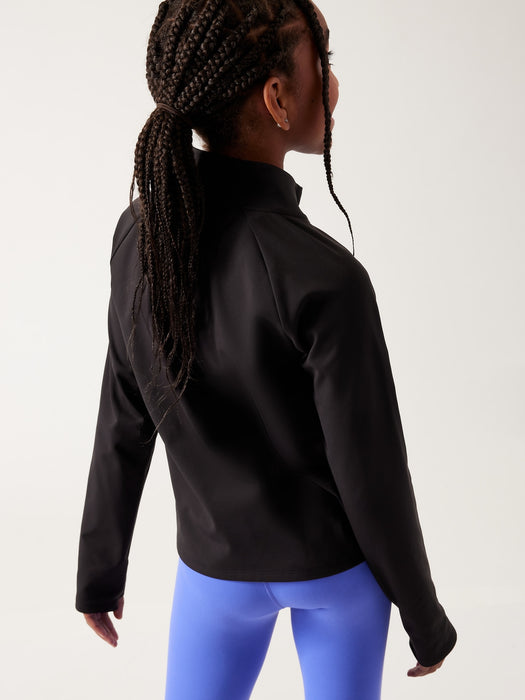 Athleta Girl Icebreaker Half Zip Top