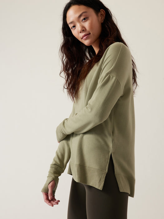 Coaster Luxe Sweatshirt - Eucalyptus Olive