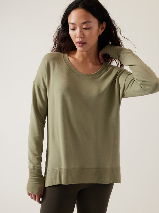Coaster Luxe Sweatshirt - Eucalyptus Olive