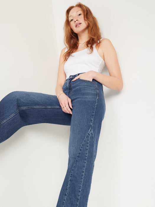Extra High-Waisted Wide-Leg Jeans for Women