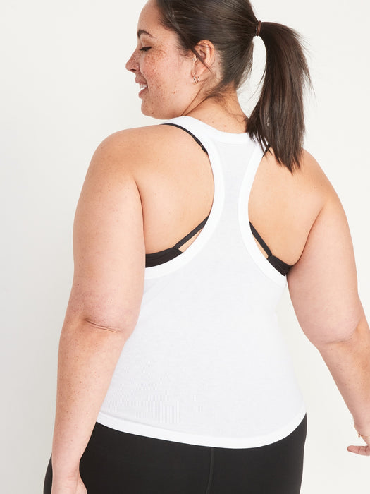 UltraLite Rib-Knit Cropped Tank Tops 2-Pack for Women