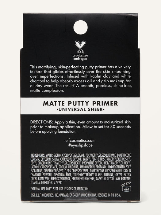 e.l.f. Matte Putty Primer - White