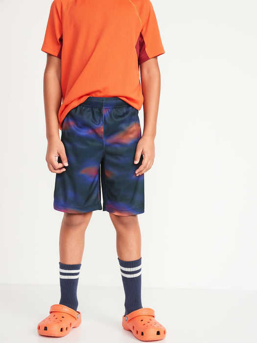 Go-Dry Camo-Print Mesh Shorts For Boys - Multi