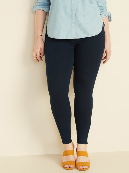 Mid-Rise Wow Super Skinny Pull-On Jeggings for Women - Blue