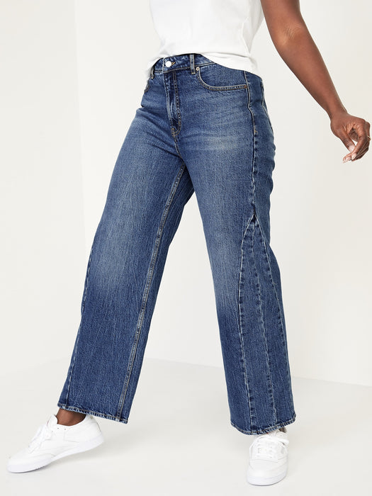 Extra High-Waisted Wide-Leg Jeans for Women