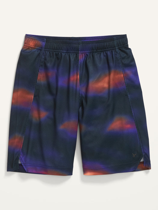 Go-Dry Camo-Print Mesh Shorts For Boys - Multi