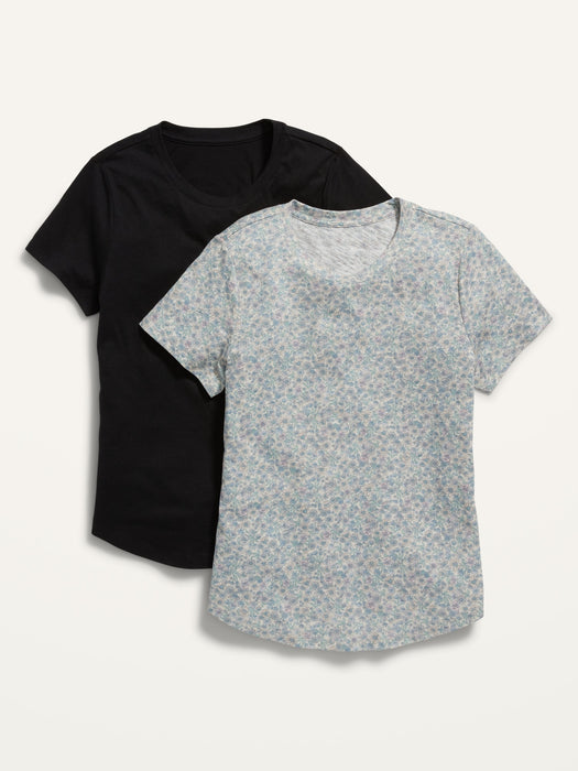 EveryWear Crew-Neck T-Shirt 2-Pack for Women