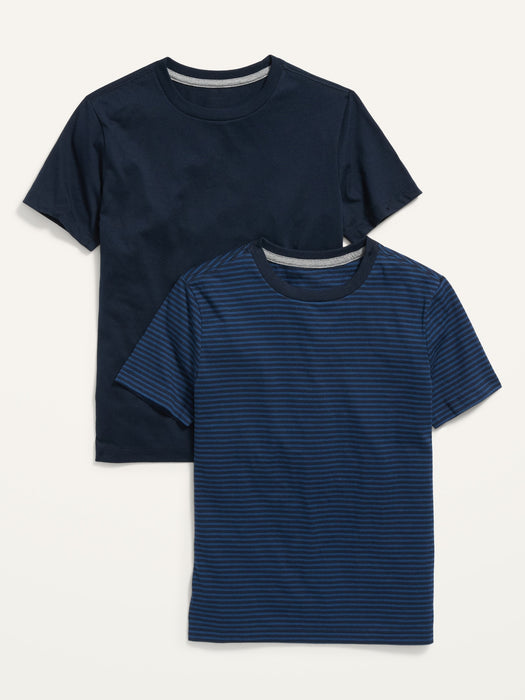 Softest Crew-Neck T-Shirt 2-Pack for Boys - Blue