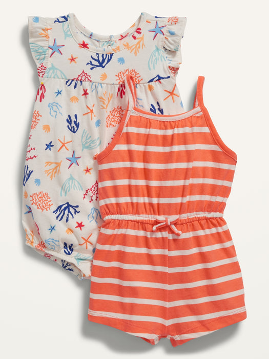 2-Pack Jersey-Knit Romper for Baby - Blue