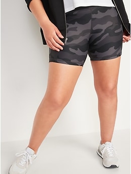 High-Waisted PowerSoft Side-Pocket Biker Shorts for Women -- 6-inch inseam