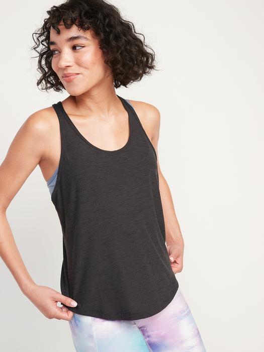 Breathe ON Slub-Knit Racerback Tank for Women