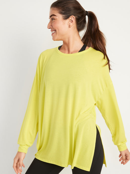 Long-Sleeve UltraLite All-Day Performance Tunic T-Shirt for Women