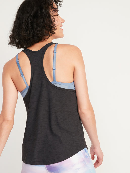 Breathe ON Slub-Knit Racerback Tank for Women