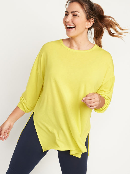 Long-Sleeve UltraLite All-Day Performance Tunic T-Shirt for Women