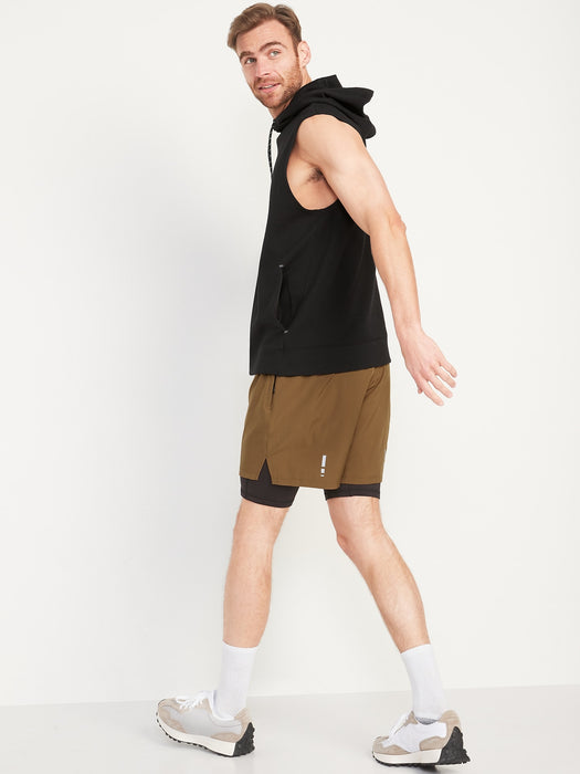Go 2-in-1 Workout Shorts + Base Layer for Men -- 7-inch inseam