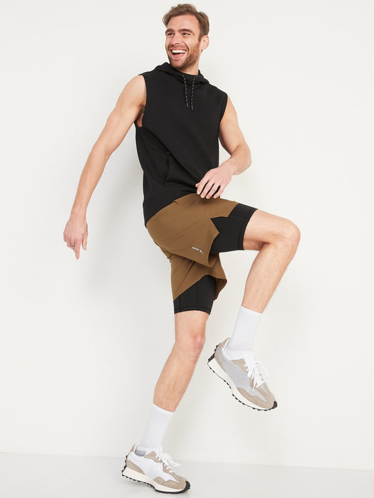 Go 2-in-1 Workout Shorts + Base Layer for Men -- 7-inch inseam