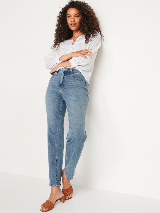 High-Waisted O.G. Loose Jeans for Women - Blue