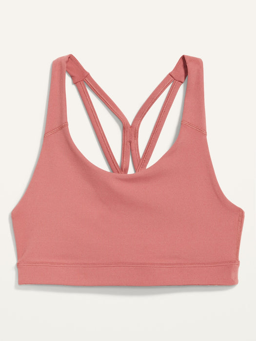Medium-Support PowerPress Strappy Sports Bra for Women 2X-4X