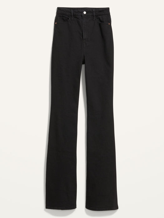 Higher High-Waisted Black Flare Jeans for Women