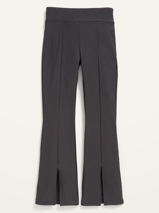 High-Waisted PowerSoft Flared Split-Hem Performance Leggings for Girls