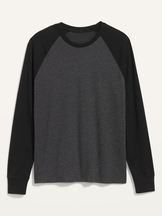 Color-Blocked Raglan-Sleeve Rotation T-Shirt for Men